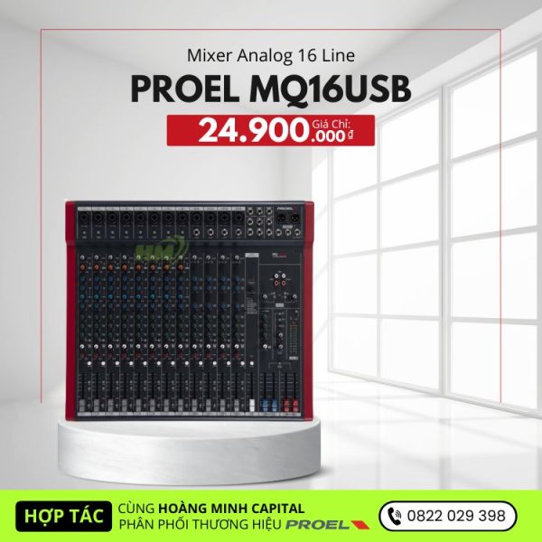 Mixer Analog PROEL MQ16USB