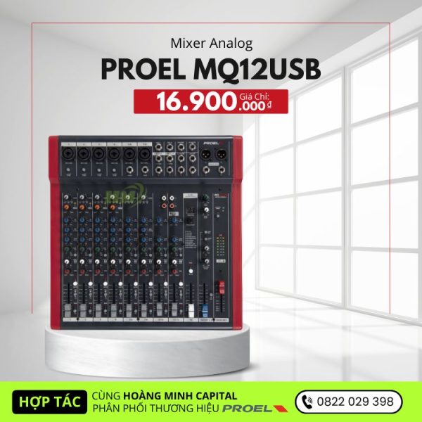 Mixer Analog PROEL MQ12USB