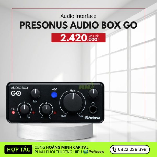 PreSonus AudioBox Go 2x2 USB-C Audio Interface