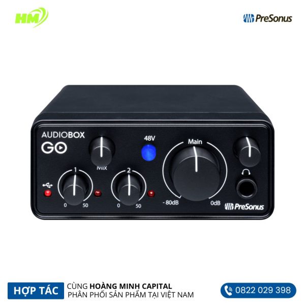 PreSonus AudioBox Go 2x2 USB-C Audio Interface - Hình ảnh 4