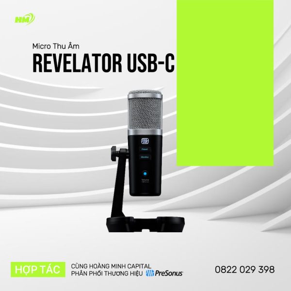 PreSonus Revelator USB-C Microphone w/StudioLive Voice Effects Processing
