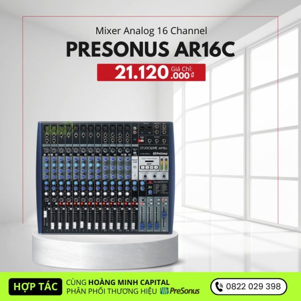 PreSonus StudioLive AR16c 16-Channel Analog Mixer