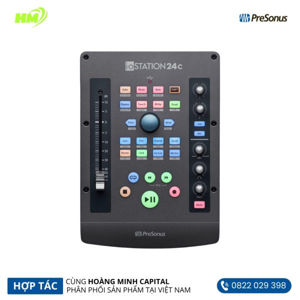 PreSonus ioSTATION 24c 2x2 USB-C Audio Interface and Production Controller
