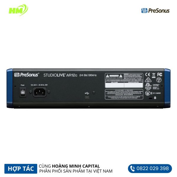 PreSonus StudioLive AR12c 12-Channel Analog Mixer - Hình ảnh 4
