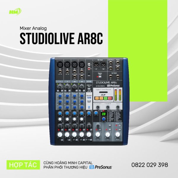 PreSonus StudioLive AR8c 8-Channel Analog Mixer