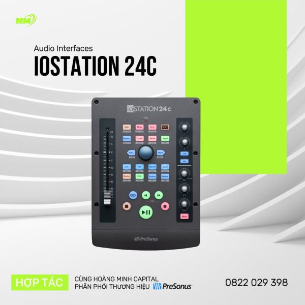 PreSonus ioSTATION 24c 2x2 USB-C Audio Interface and Production Controller