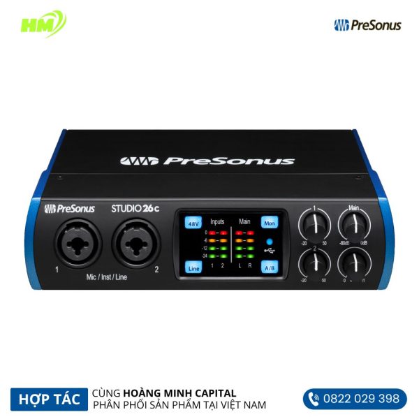 Audio Interfaces PreSonus Studio 26C - Hình ảnh 2