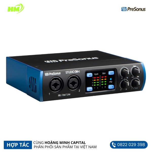 Audio Interfaces PreSonus Studio 26C - Hình ảnh 3