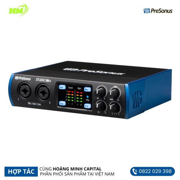 Audio Interfaces PreSonus Studio 26C - Hình ảnh 4