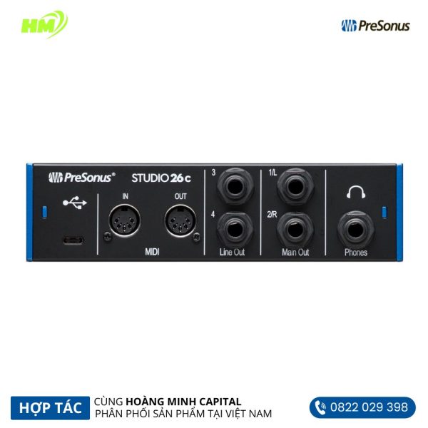Audio Interfaces PreSonus Studio 26C - Hình ảnh 5
