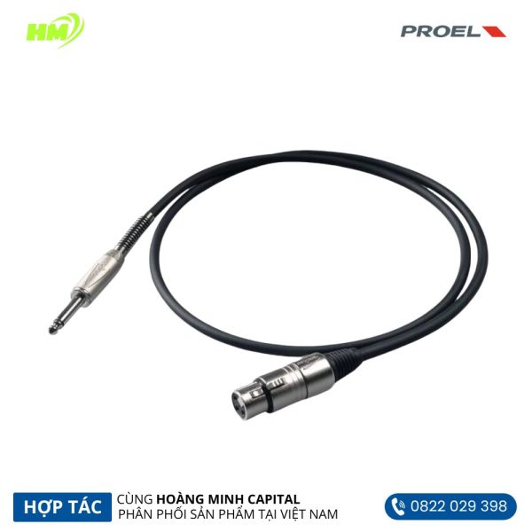 Dây Tín Hiệu Đầu 6.3mm XLR PROEL BULK200LU3