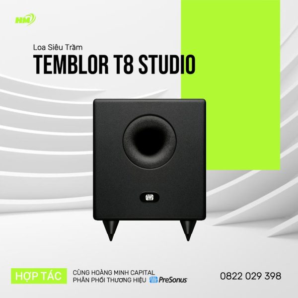 Loa Siêu Trầm Phòng Thu PreSonus TEMBLOR T8