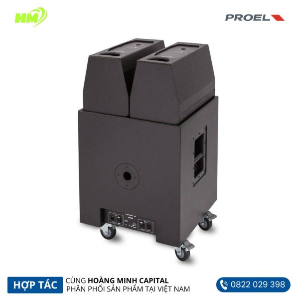 Proel LT812A LITE Series Active 3-Way SAT (8" x 2) + SUB (12" x 1) Loudspeaker System - Hình ảnh 2