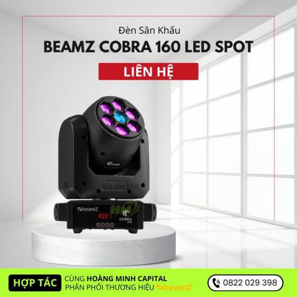 Đèn Sân Khấu BeamZ Cobra 160 LED Spot Moving Head with Bee Eye