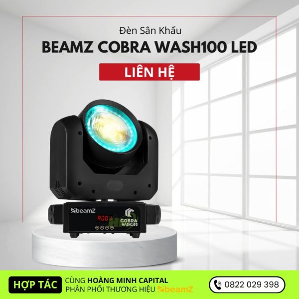 Đèn Sân Khấu BeamZ Cobra Wash100 LED Moving Head CW/WW with LED Ring