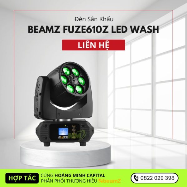 Đèn Sân Khấu BeamZ Fuze610Z LED Wash Moving Head with Zoom