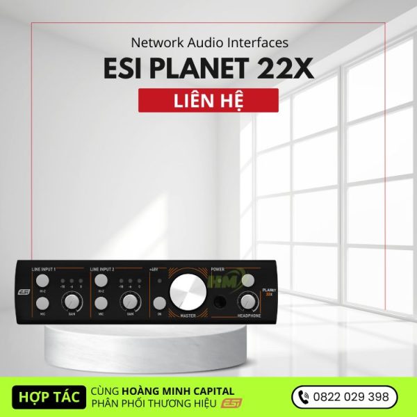 Network Audio Interfaces ESI Planet 22x