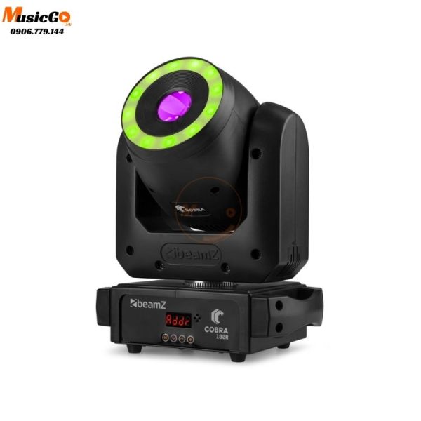 Đèn Sân Khấu beamZ Cobra 100R LED Spot Moving Head with Ring