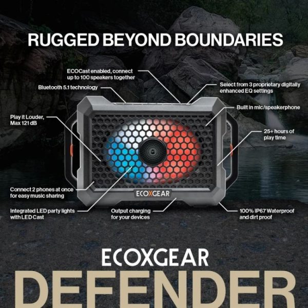 Loa Bluetooth chống nước ECOXGEAR The DEFENDER Màu Classic