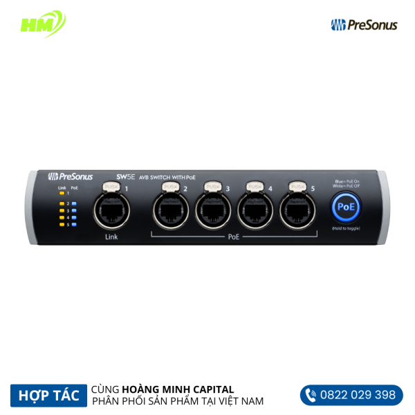 Network Switch and Bridge PreSonus SW5E