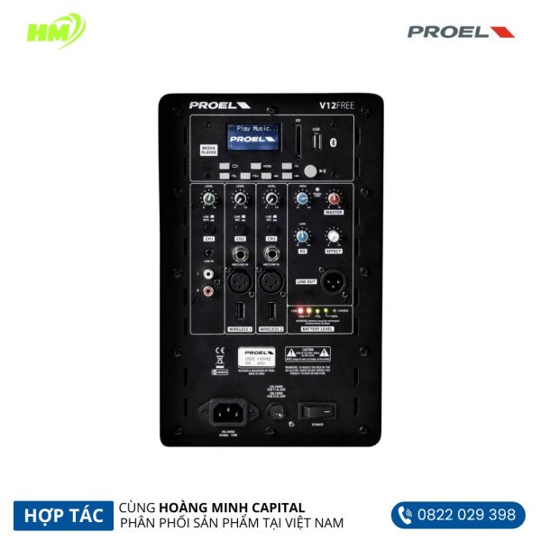 Loa di động kèm pin Proel V12FREE - Hình ảnh 4